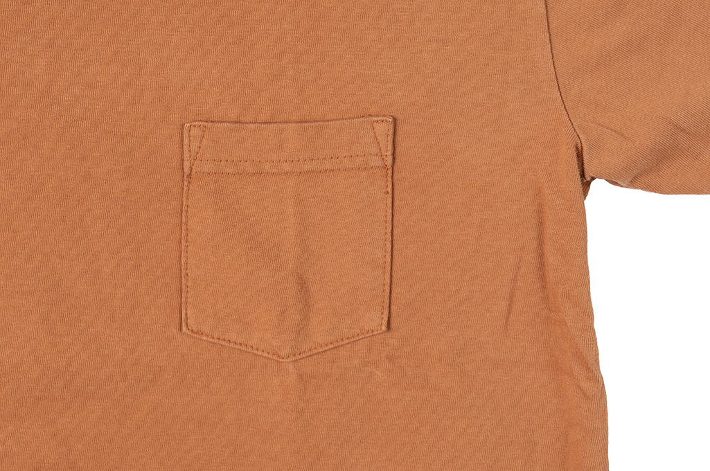 Overdyed cheap pocket tee